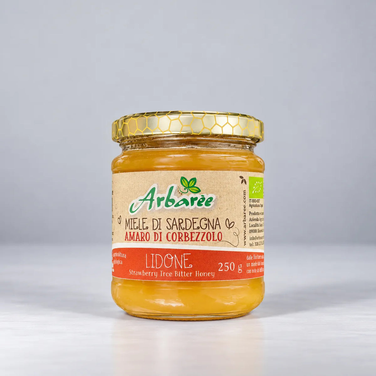 Lidone: Organic Bitter Strawberry Tree Honey (Corbezzolo)