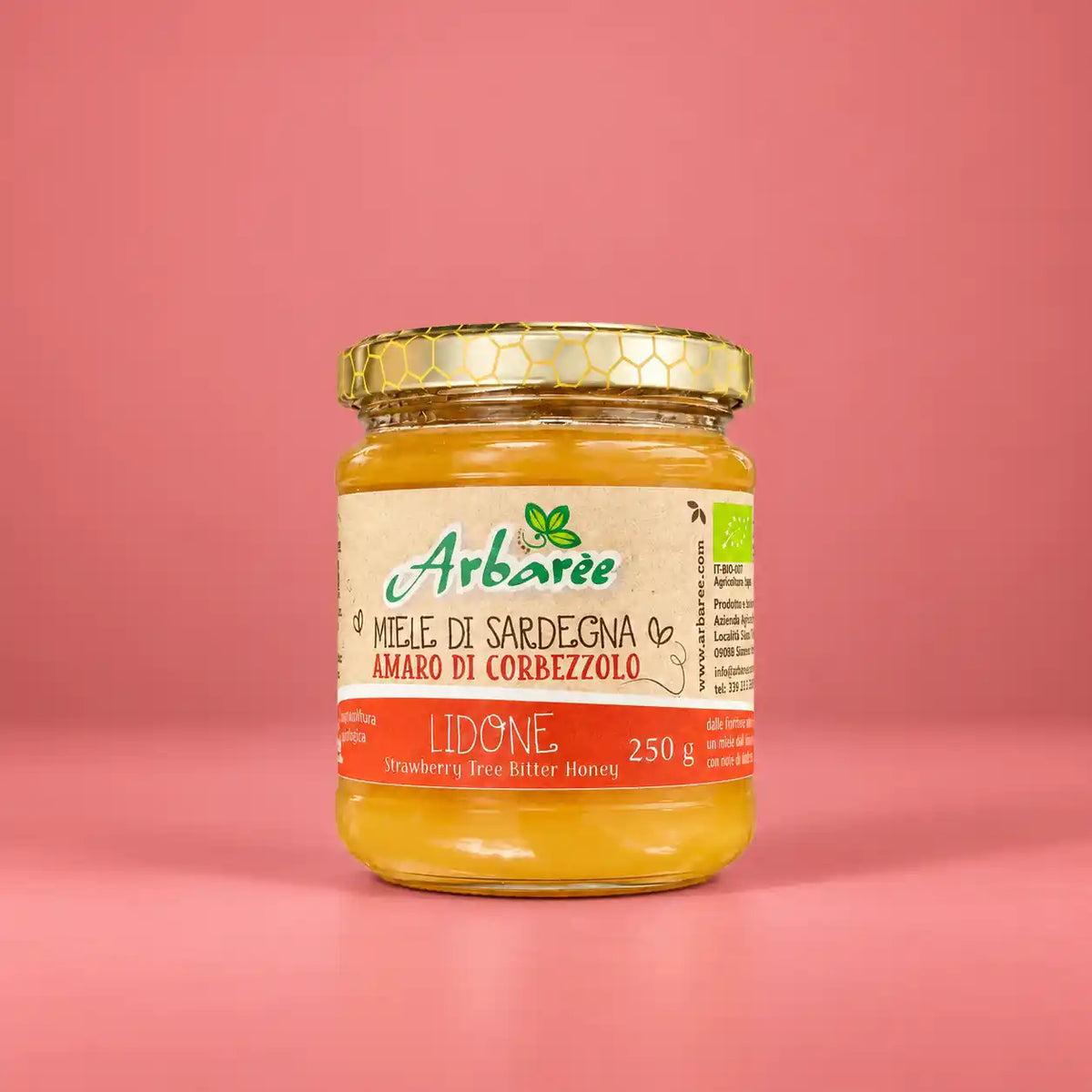 Lidone: Organic Bitter Strawberry Tree Honey (Corbezzolo)