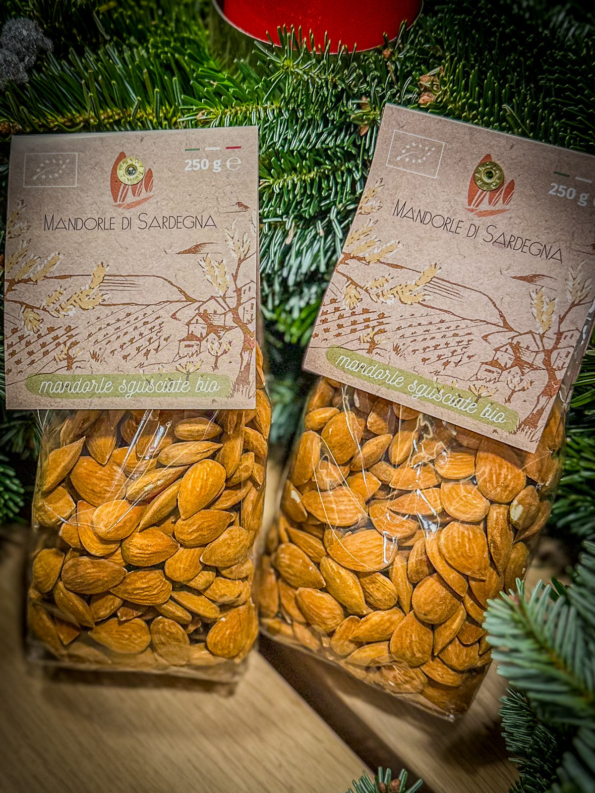 Sardinian almonds on a festive table