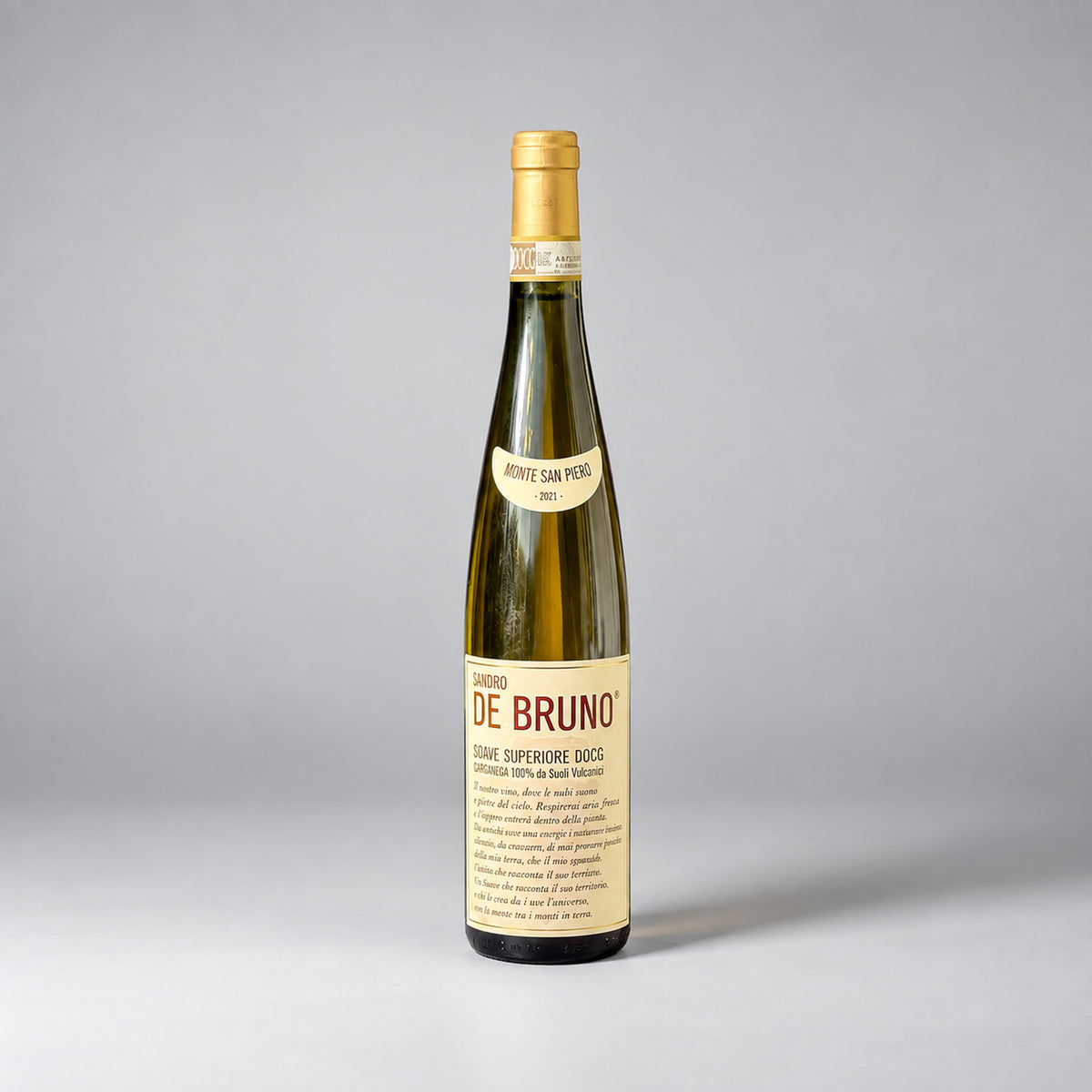 Monte San Piero Soave Superiore DOCG von Sandro De Bruno – Garganega Weißwein aus Venetien
