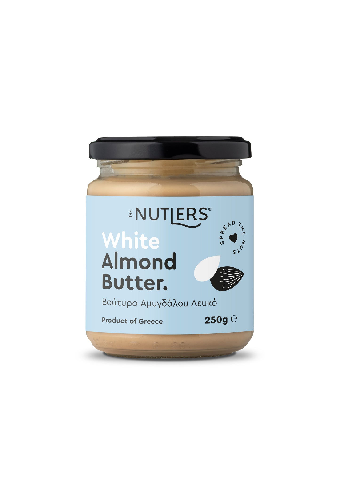 Mandelmus aus geschälten Mandeln