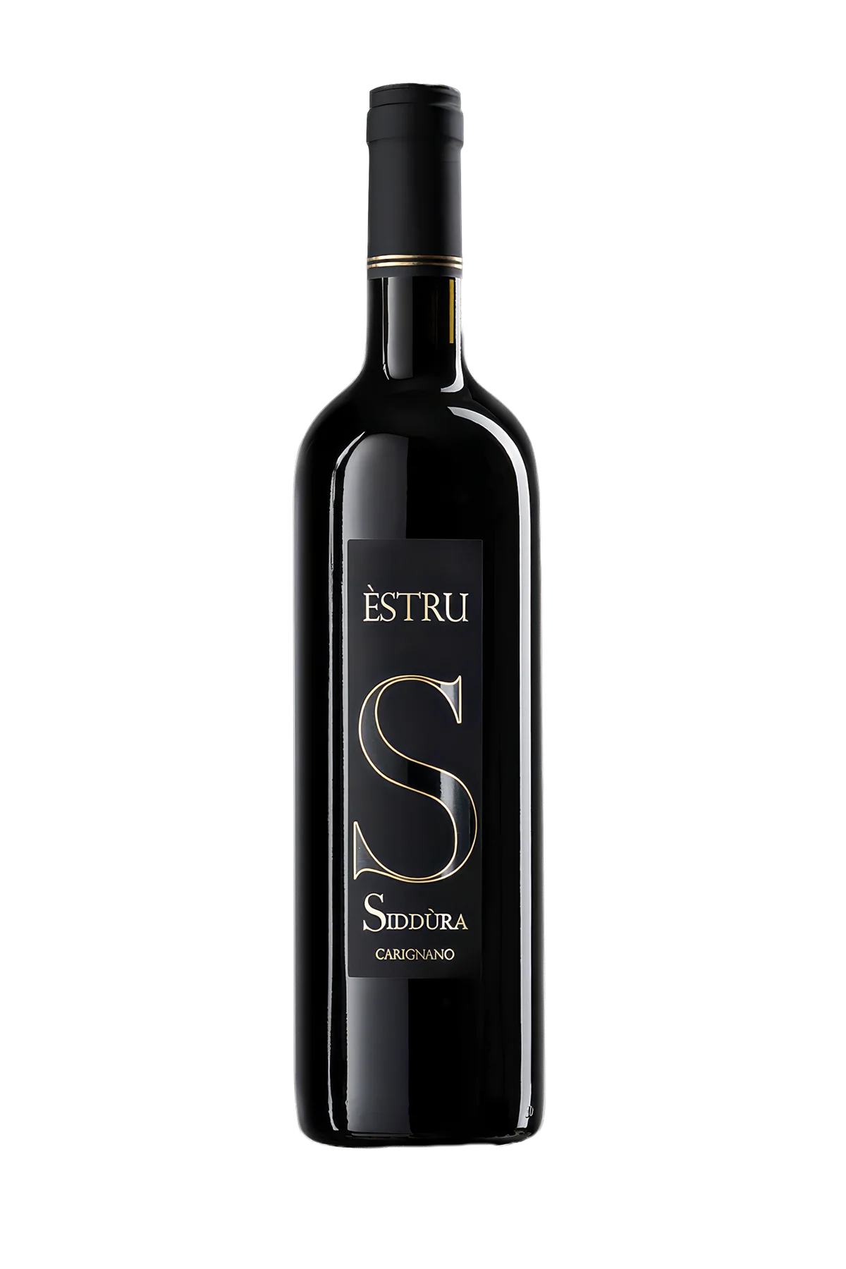 Wine bottle labeled 'Èstru SidÓra' on a white background