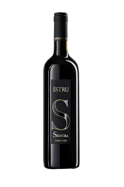 Wine bottle labeled 'Èstru SidÓra' on a white background