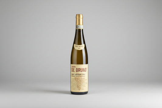 A bottle of white wine Soave Monte San Piero from Sandro De Bruno 